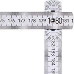 Gliedermaßstab L.2m B.16mm mm/cm EG III Buche weiß BMI