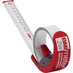 Taschenrollbandmaß BMImeter L.2m B.16mm mm/mm EG II Ku.Linealfunktion BMI