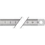 Stahlmaßstab L.150mm rostfr.Stahl biegsam Teilung B=mm/1/2mm PROMAT