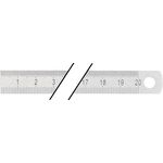 Stahlmaßstab L.200mm rostfr.Stahl biegsam Teilung B=mm/1/2mm PROMAT