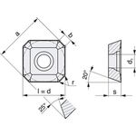 Wendeschneidplatte SEET1204AFEN-F PMK30 Bearb.Schlicht PROMAT - VPE: 10