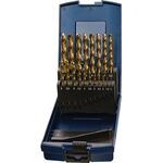 Spiralbohrersatz DIN 338 TypN D.6-10x0,1mm HSS TiN 41tlg.Ku.-Kass.PROMAT