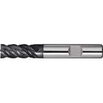 Schaftfräser DIN 6527L Typ NR-UNI D.10mm Einsatz-L.30mm VHM TiAlN HB Z.4 lang