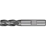 Schaftfräser DIN 844 TypN D.4mm HSS-Co8 TiCN Weldon Z.4 kurz PROMAT