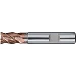 Schaftfräser DIN 6527K TypN HPC D.10mm Einsatz-L.24mm VHM TiAlN HB Z.4 kurz