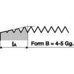 Einschnittgewindebohrer DIN 352 Form B M6x1mm HSS-Co ISO2 (6H) PROMAT