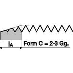 Gewindeformer DIN 2174 (DIN 371) M4 Form C HSS-Co TiN 6HX o.SN PROMAT