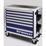 Wkz.wagen PLUS B1010xT460xH990mm 500 kg 7 Schubl.Stahlbl.PROMAT