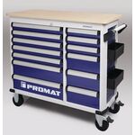 Rollwerkbank PLUS Außen-B1150xT500xH1015mm Schubl.13 30kg 500kg PROMAT