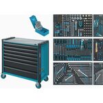 Wkz.wagen 179NXXL-7/340 B959xT518xH1020mm 600kg 7 Schubl.340-tlg.Stahlbl.HAZET
