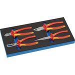 Werkzeugmodul 4-tlg.1/3-Modul VDE-Zangensatz KNIPEX