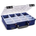 Sortimentskasten CarryLite 80 4x8-12 B337xT278xH80mm 12 Fächer blau RAACO