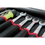 Werkzeugrolltasche 12 Fächer B540xH330mm Nyl.schwarz/rot PARAT