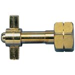 Umfüllstutzen f.Flaschengröße 5,11+33kg G 3/8Zoll LH,W21,8x1/14Zoll LH KAYSER