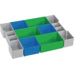 Einteilungsset L-BOXX® CD3 LB 102 B378xT313xH65mm blau/grün/grau