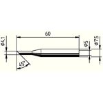 Lötspitze Serie 172 angeschrägt B.4,1mm 0172 LD/SB ERSA