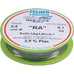 Lötdraht ISO-Core® RA 0,5mm 100g Sn95,5Ag3,8Cu0,7 FELDER