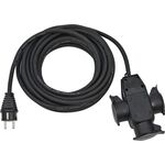 Schutzkontaktverlängerung 230 V 10m H07RN-F 3x1,5 mm² schwarz IP44 BRENNENSTUHL