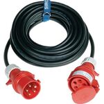 CEE-Verlängerung 16 A 400 V 25m H07RN-F 5x2,5mm² schwarz IP44