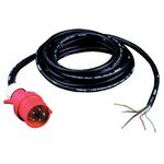 Anschlussleitung H07RN-F 5x4mm² 5m m.CEE Stecker schw. f.Inn/Auß JÄGER DIREKT