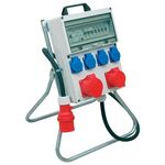 Kunststoffstandstromverteiler CEE-32 A,5-polig 1xCEE 32 A,1xCEE 16 A,4x230V