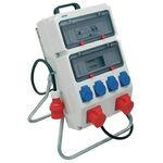 Kunststoffstandstromverteiler CEE-32 A,5-polig 1xCEE 32 A,2xCEE 16 A,4x230V