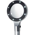 Leselupe m.Beleuchtung 2,5-fach Linsen-Ø 70mm m.8 LEDs PROMAT