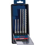 Hammerbohrersatz Expert plus 7X 5-tlg.SDS Plus Ku.-Kass.m.Euroloch BOSCH