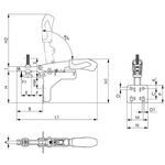 Waagrechtspanner Nr.6871 Gr.50 Winkelfuß AMF