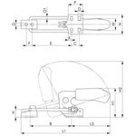 Verschlussspanner Nr.6848H Gr.3 horiz.AMF