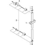 Grohe Brausestange EUPHORIA CUBE 900mm chr
