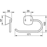 Keuco Toilettenpapierhalter CITY2 offen vc
