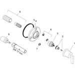Ab-/Umstellventil AXOR CITTERIO T/Q Unterputz mit Hebelgriff chrom