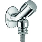 SCHELL Geräteschrägsitzventil COMFORT chrom, mit RFV und RB 1/2Zoll