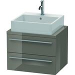 Duravit Konsolenunterschrank X-LARGE 440x600x478mm flannel grey hochglanz