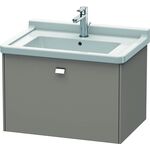 Duravit Waschtischunterbau BRIOSO Griff chrom 452x670x469mm basalt matt
