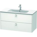 Duravit Waschtischunterbau BRIOSO Griffe chrom 553x1020x479mm weiß matt