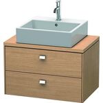 Duravit Konsolenunterschrank BRIOSO Griffe chr 442x720x480mm europ. eiche