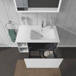 Duravit Waschtischunterbau L-CUBE 400x820x481mm, Becken rechts weiß matt