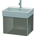 Duravit Waschtischunterbau XSQUARE 397x584x460mm flannel grey hochglanz