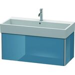 Duravit Waschtischunterbau XSQUARE 397x984x460mm stone blue hochglanz