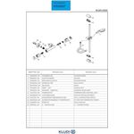 Kludi Therm-Brausearmatur LOGO SHOWER D DN 15 900mm chr