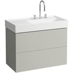 Laufen Waschtischunterbau KARTELL 600x880x450mm, 2 Schubladen kieselgrau