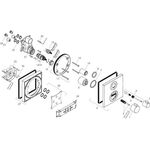 HG Fertigmontageset ECOSTAT SQUARE f UP-Thermostat 1 Verbraucher chrom