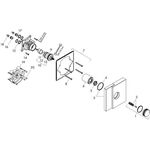 Fertigmontageset HighFlow AXOR EDGE f UP-Thermostat chrom Diamantschliff