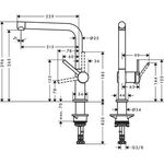 HG Einhebel-Spültischmischer 270 TALIS M mattschwarz