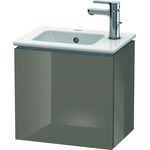 Duravit Waschtischunterbau L-CUBE 294x420x400mm Ans li fla grey hochglanz