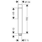 Stabhandbrause 2jet AXOR STARCK X DN 15 mattweiß