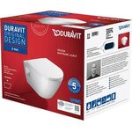 Duravit Wand-WC-Set D-NEO Tiefspüler rimless mit WC-Sitz weiß