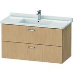 Duravit Waschtischunterbau XBASE 2 Schubkästen 560x1000x468mm eiche natur
